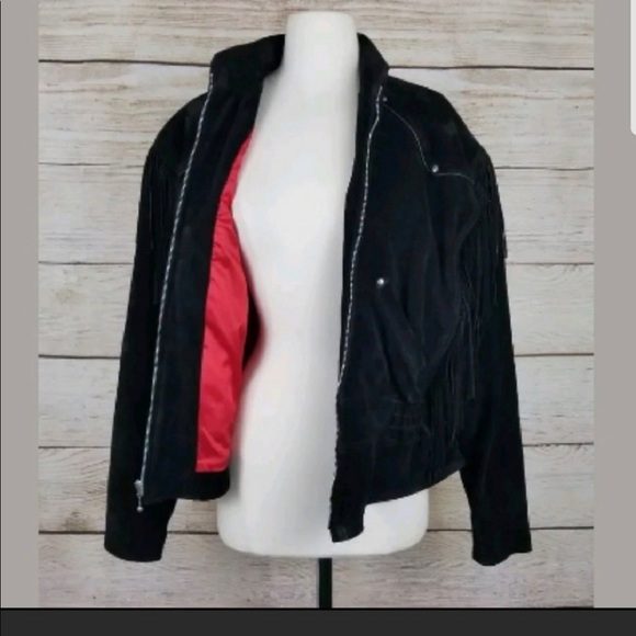 CCO⬇️ Harley Davidson Black Leather Suede Jacket - Picture 5 of 6